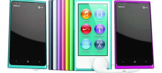 Noul iPod Nano seamănă destul de mult cu Nokia Lumia; Proces?