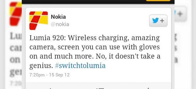 Nokia se alătura campaniei de denigrare iPhone 5 Începută de Samsung sub motto-ul "Nu e nevoie de un geniu să..."