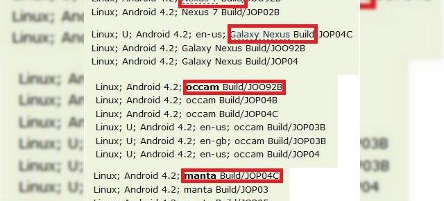 Samsung Galaxy Nexus și Nexus 7 rulează deja Android 4.2?! Iată dovezi și un nou terminal Motorola inclus pe listă!