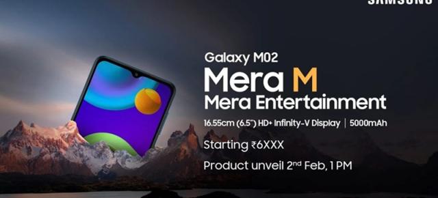 Samsung Galaxy M02 debutează pe 2 februarie la sub 100 dolari; Ce oferă?