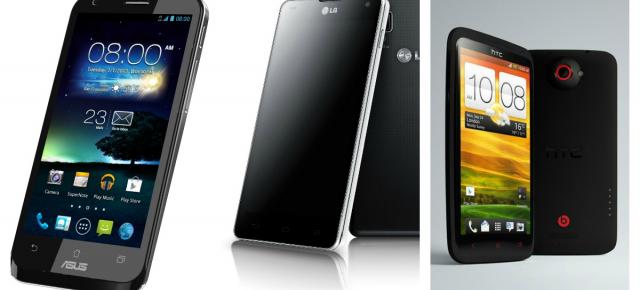 ASUS Padfone 2 vs LG Optimus G vs HTC One X+ - lupta Între telefoane Android de top cu procesor quad-core se Întețește la final de an