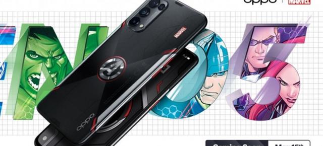 Oppo Reno5 primește o ediție Marvel cu logo Avengers în spate și accesorii customizate