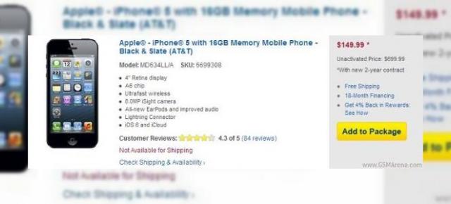 iPhone 5 primește deja o reducere de 50 de dolari, semn că vânzările nu merg atât de bine!