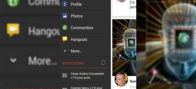 Aplicația Google+ pentru Android este actualizata, primește suport pentru GIF-uri animate, editarea profilului