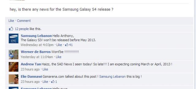 Samsung Liban scapa porumbelul: Galaxy S IV se lansează În mai!