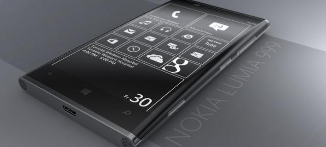Nokia Lumia 999, un device premium și elegant cu interfața alb/negru (Concept)