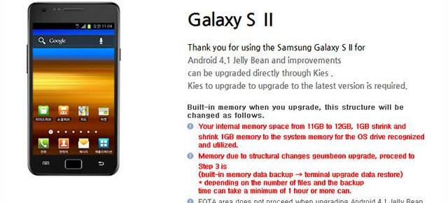 Samsung pregătește actualizarea la Android Jelly Bean pentru Galaxy S II, oferă primele detalii clare