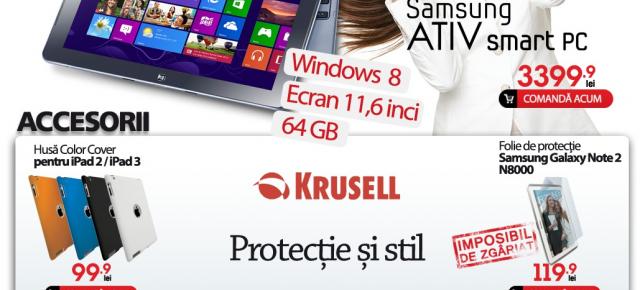 Quickmobile.ro aduce tableta Windows 8 Samsung Ativ Smart PC În România, vine cu CPU Intel Atom