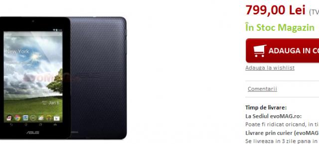 Tableta ASUS Memo Pad costă doar 799 lei, În stoc la evoMAG.ro!