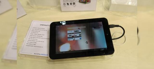 MWC 2013: Alcatel produce și tablete! Iată un hands on cu Alcatel One Touch Tab 7HD (Video)
