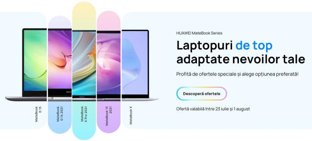 Huawei revine cu un nou val de reduceri! Acum sunt disponibile pachete tip bundle cu laptopuri și purtabile atractive