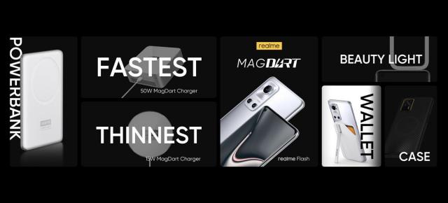 Realme prezintă MagDart: încărcătoare wireless, baterii externe, inel LED cu tehnologie rivală Apple MagSafe