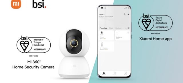 Xiaomi obține certificarea Kitemark pentru camera Mi 360 Home Security și aplicația Xiaomi Home