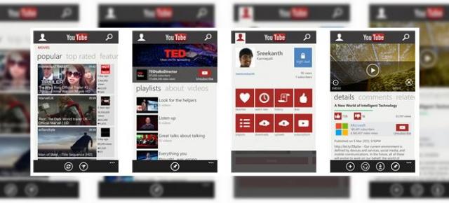 Windows Phone beneficiază de o nouă aplicație YouTube cu suport pentru logare și liste de redare