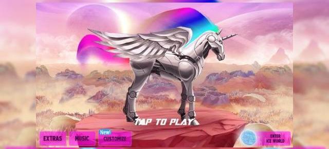 Robot Unicorn Attack 2 review: joc psihedelic cu unicorni, balene cu corn și grafică multicoloră (Video)