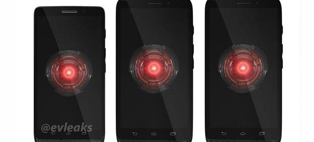 Imagine de presă cu viitoarea serie Motorola Droid: Mini, Ultra, MAXX