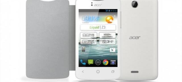 Acer Liquid Z3, telefon Android de 99 de euro, acum cu detalii complete!