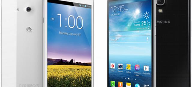 Bătălia giganților: Huawei Ascend Mate de la Orange vs Samsung GALAXY Mega 6.3 de la Vodafone