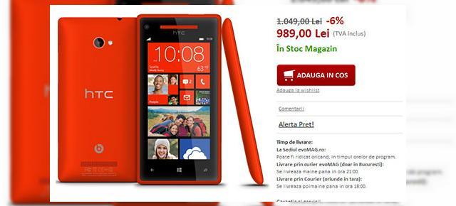 HTC Windows Phone 8X acum cu o reducere importantă la evoMAG.ro!