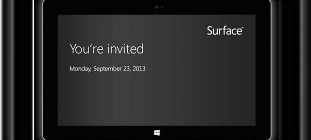 Microsoft confirmă lansarea tabletei Surface 2, trimite invitații pentru evenimentul de pe 23 septembrie