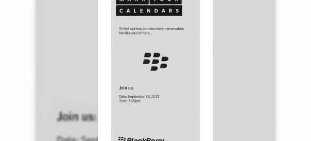 BlackBerry trimite invitații presei pentru un eveniment programat pe 18 septembrie; Un nou telefon lansat?