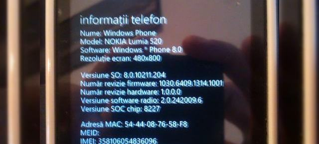 Nokia Lumia 520 primește prima actualizare OTA la Amber GDR2