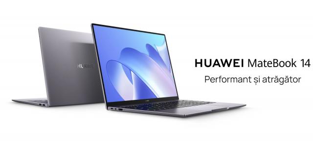 Huawei prezintă o nouă versiune de laptop MateBook 14, cu procesor Intel Core, axat pe productivitate