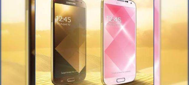 Samsung răspunde la iPhone 5s cu un Galaxy S4 auriu: auriu roz și auriu maron