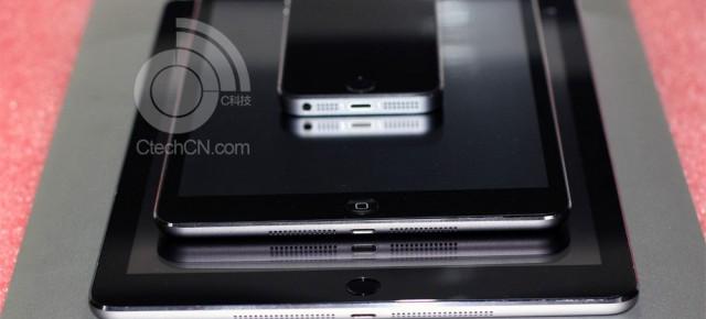 iPad 5, iPad Mini 2 și iPhone 5s fotografiate Într-o imagine de grup