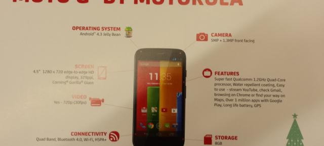 Specificațiile și prețurile lui Motorola Moto G confirmate