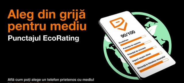 Orange România le pune la dispoziţie clienţilor săi EcoRating; Află cât de prietenos cu mediul e telefonul tău