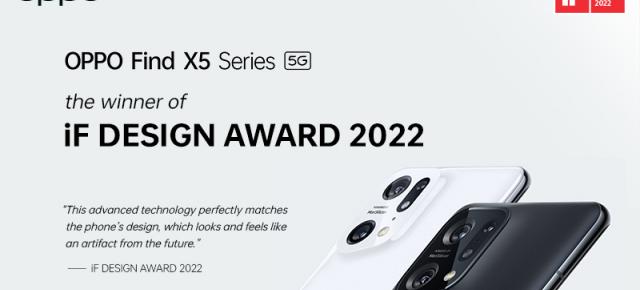 OPPO a câştigat 3 premii în cadrul iF Design Awards 2022, pentru telefonul pliabil Find N şi flagship-ul Find X5