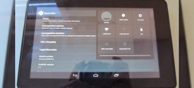 Android 4.4 KitKat portat pe tableta Amazon Kindle Fire (versiunea 2011)