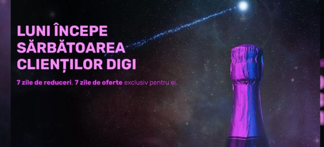 DIGI Days revine pe 9 mai și aduce abonaților 50% reducere la noile servicii contractate, extraopțiuni sau upgrade-uri
