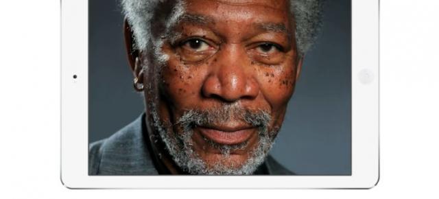 O pictură fantastică realizată pe iPad Air aduce cu o fotografie reală; Iată portretul lui Morgan Freeman (Video)