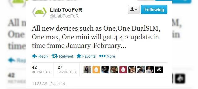 Varianta internațională a lui HTC One va primi update-ul Android 4.4.2 până la sfârșitul lunii februarie