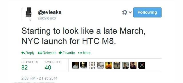 HTC M8 ar putea fi lansat oficial În New York la sfârșitul lunii martie