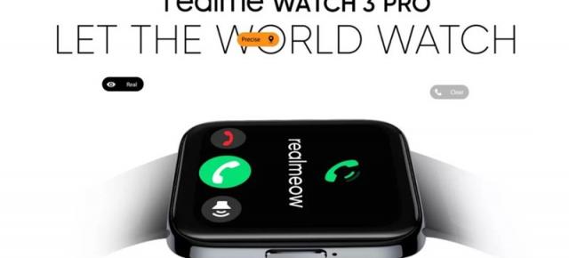 realme Watch 3 Pro apare în materiale teaser, smartwatch cu apelare vocală, ecran AMOLED