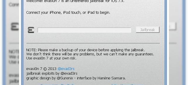 Jailbreak pentru iOS 7.0.5 disponibil acum prin update-ul lui Evasi0n