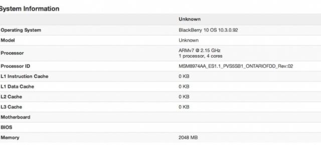 BlackBerry Încă trăiește! Noul model Ontario descoperit În benchmark-ul GeekBench