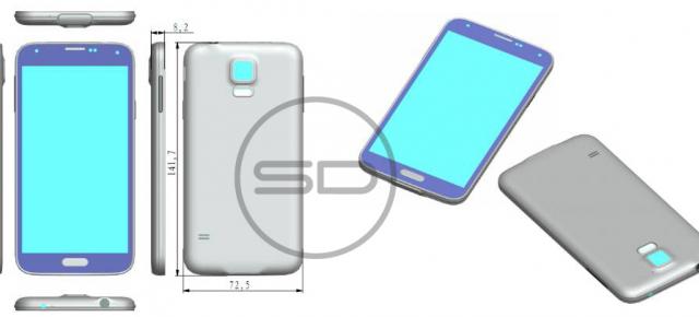 Dimensiunile lui Samsung Galaxy S5 dezvăluite prin intermediul unei imagini randate