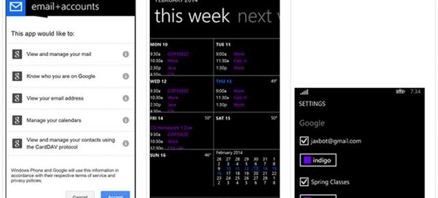 Windows Phone 8.1 ar putea readuce suportul Google Calendar