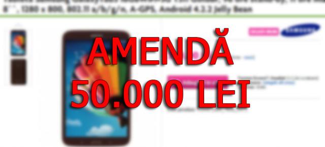 Domo primește o amendă de 50.000 de lei după scandalul cu tableta ieftinită din greșeală și alte nereguli