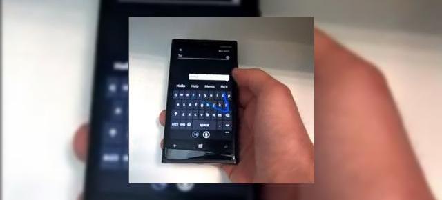 Tastatura din Windows Phone 8.1 vine cu suport pentru gesturi swipe; aceasta este prezentată Într-un scurt video
