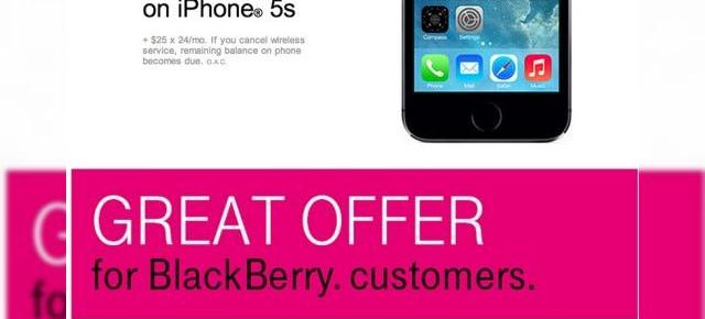 CEO-ul BlackBerry se declară revoltat de campania T-Mobile care Înlocuiește un BlackBerry cu un iPhone 5s