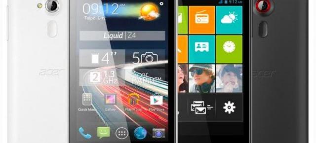 Acer lansează smartphone-ul de mai puțin de 100 de euro: Liquid Z4