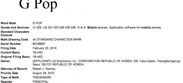 LG brevetează două noi terminale: LG G Pop și LG G2 Pop, telefoane, ceasuri sau ochelari smart?