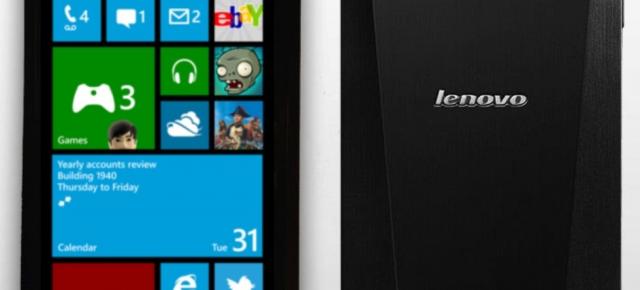 Primul device Windows Phone 8.1 al companiei Lenovo ar putea ajunge pe piață la Începutul lunii iunie