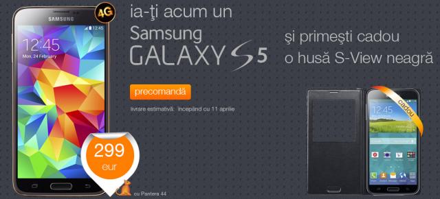 Samsung Galaxy S5 primește un preț la Orange România; Disponibil la precomandă acum!
