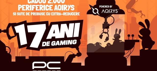 PC Garage aniversează azi 17 ani! Retailerul „face cinste” cu extra reduceri și cadouri în funcție de valoarea comenzii tale